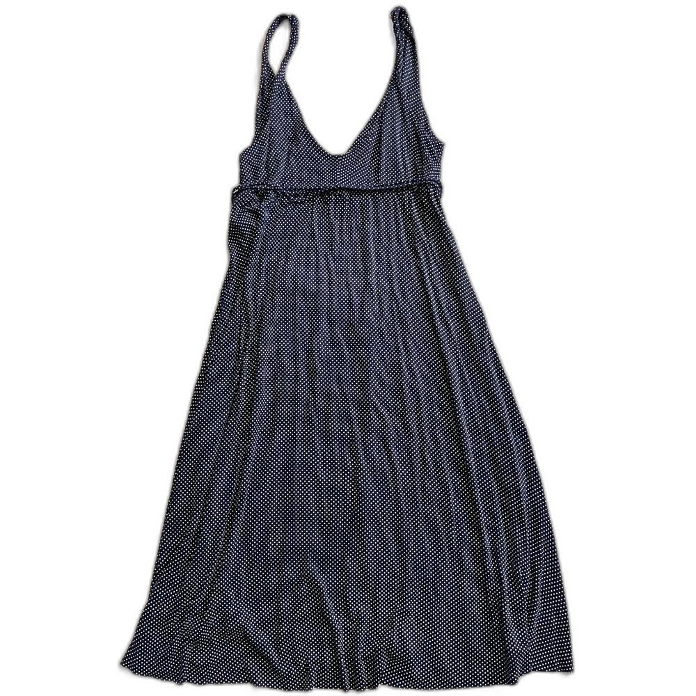 GAP Twist Strap Navy Blue with White Polka Dots Summer Dress Women’s Size Small - Picture 10 of 10